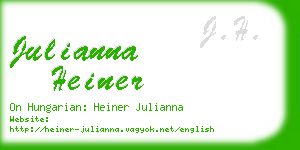 julianna heiner business card